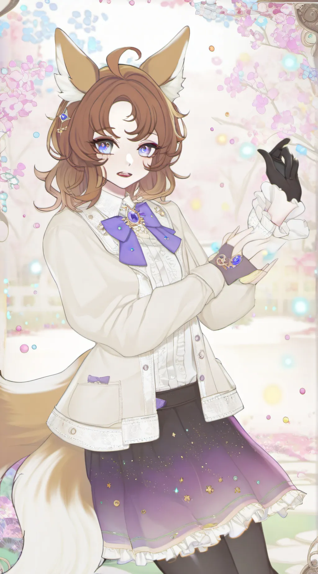 ai character: ℒ𝓊𝓃𝒶🍄 background