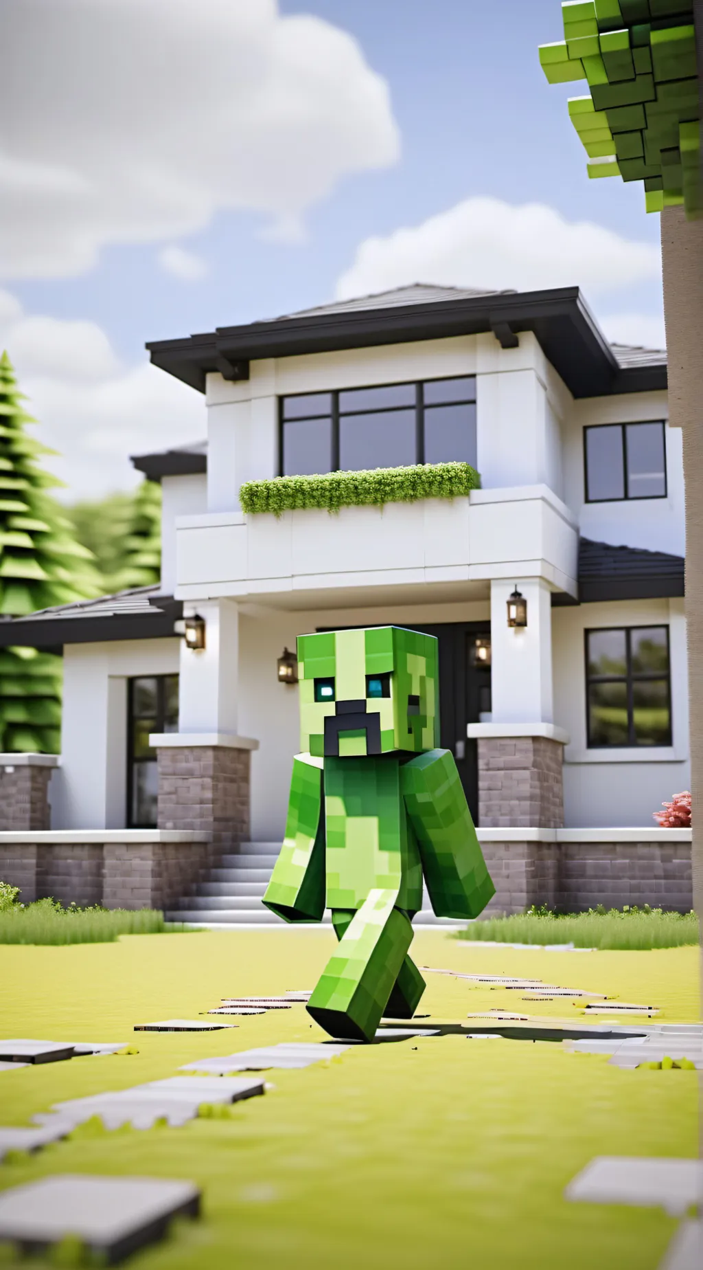 ai character: creeper background