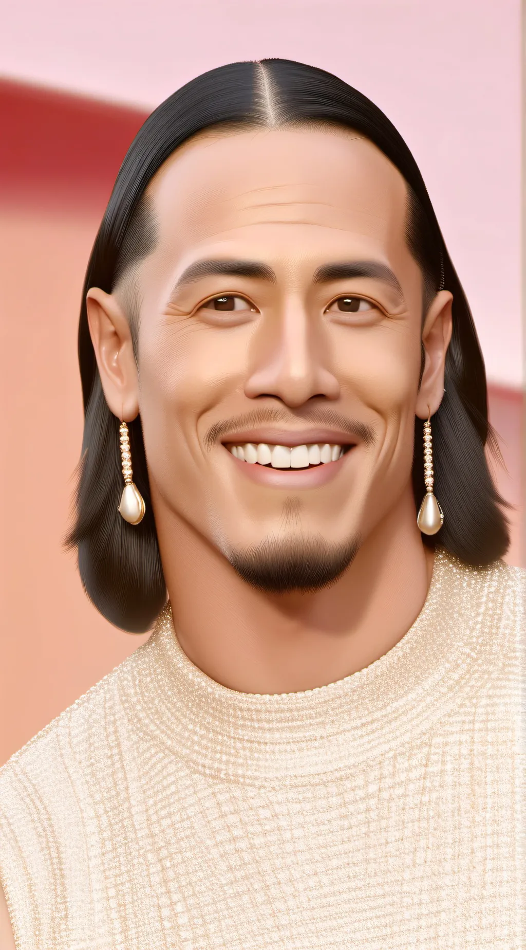 ai character: Dwayne Rock Parody background