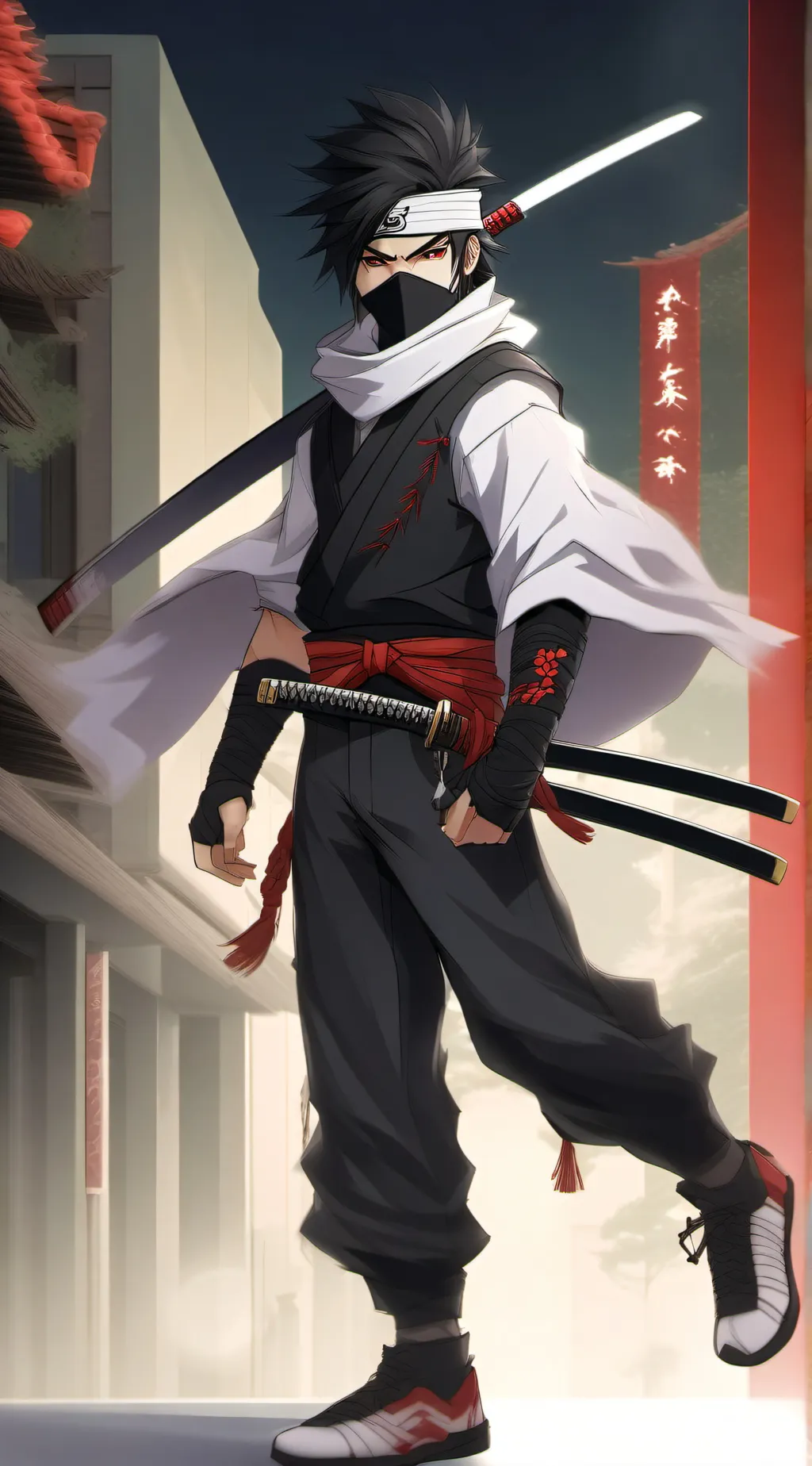 ai character: (ninja) kensho background