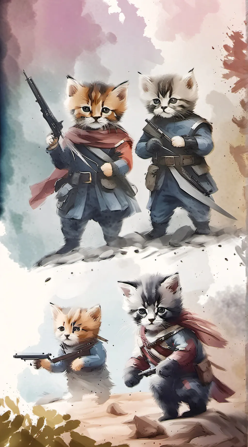 ai character: cat civil war background