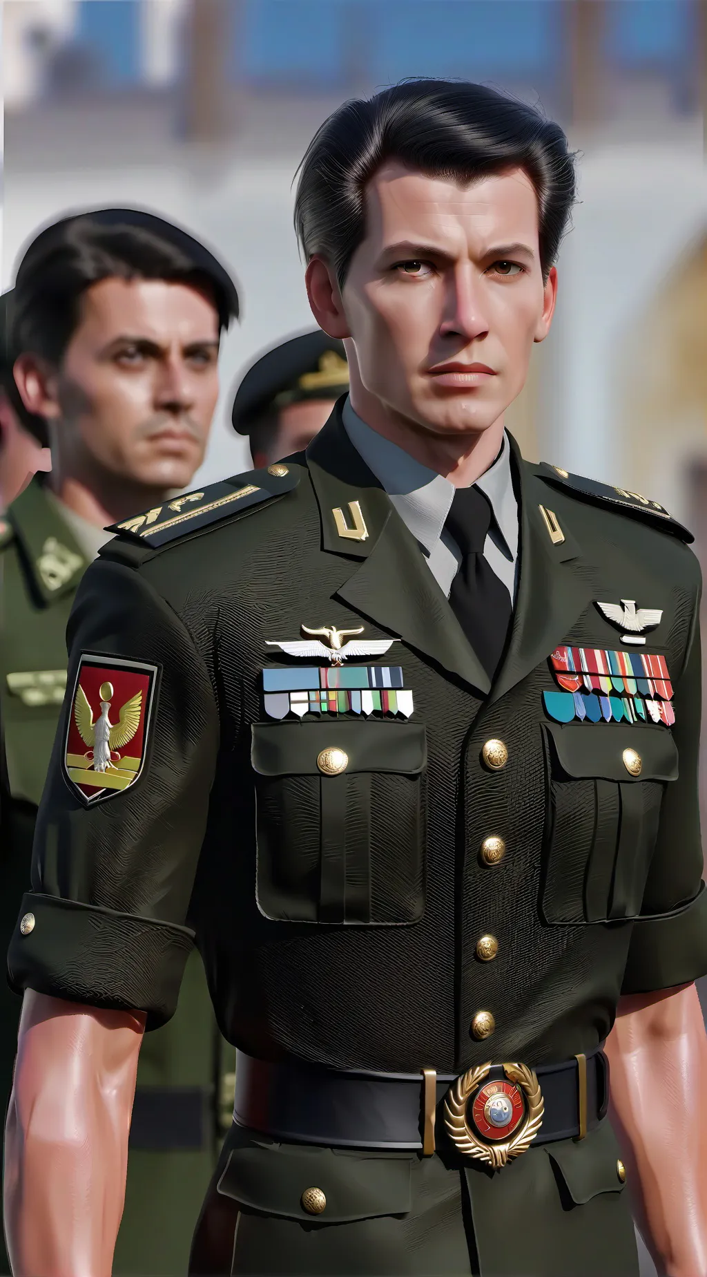 ai character: German army background