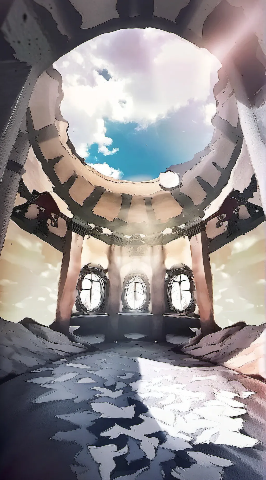 ai character: digital circus background