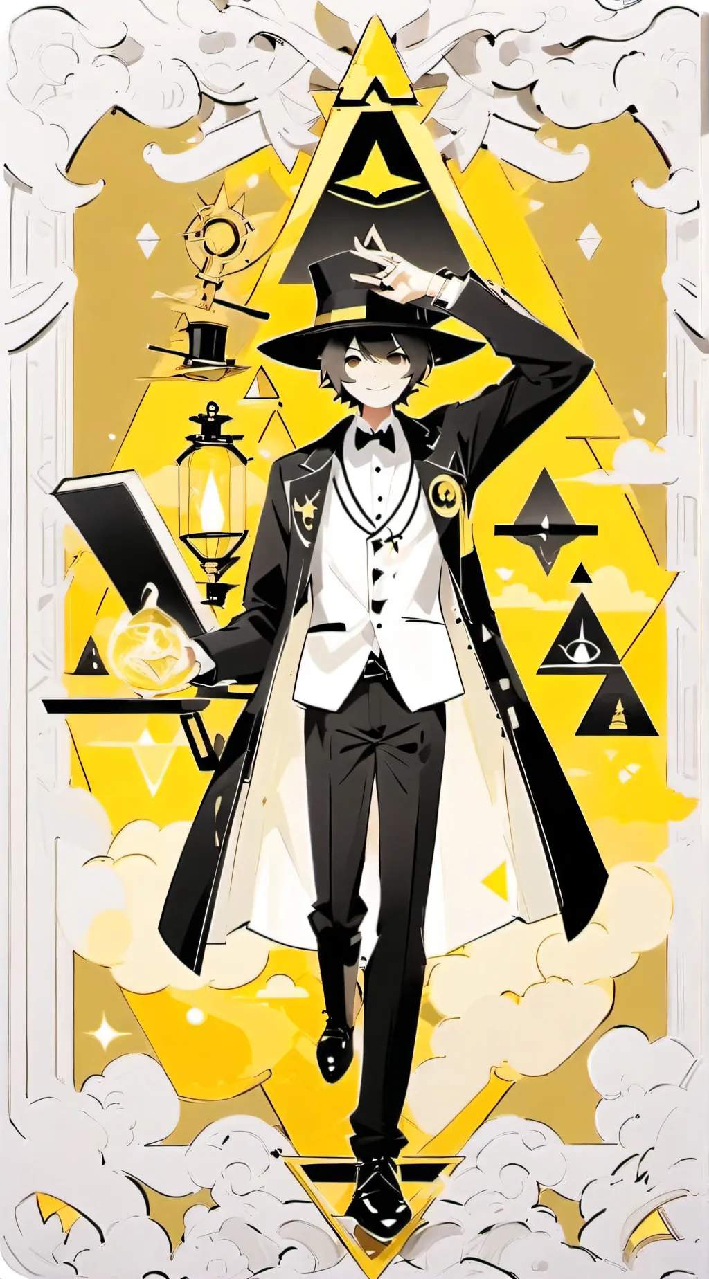 ai character: Bill cipher background