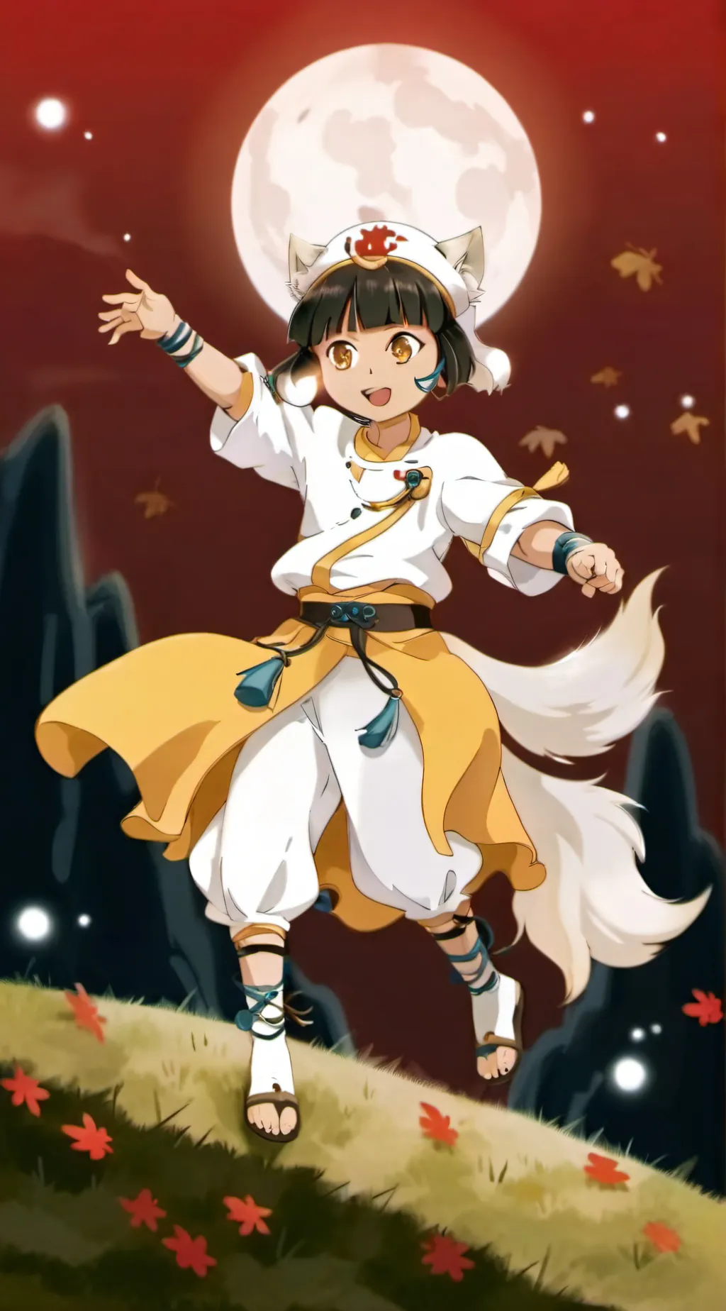 ai character: lana  background