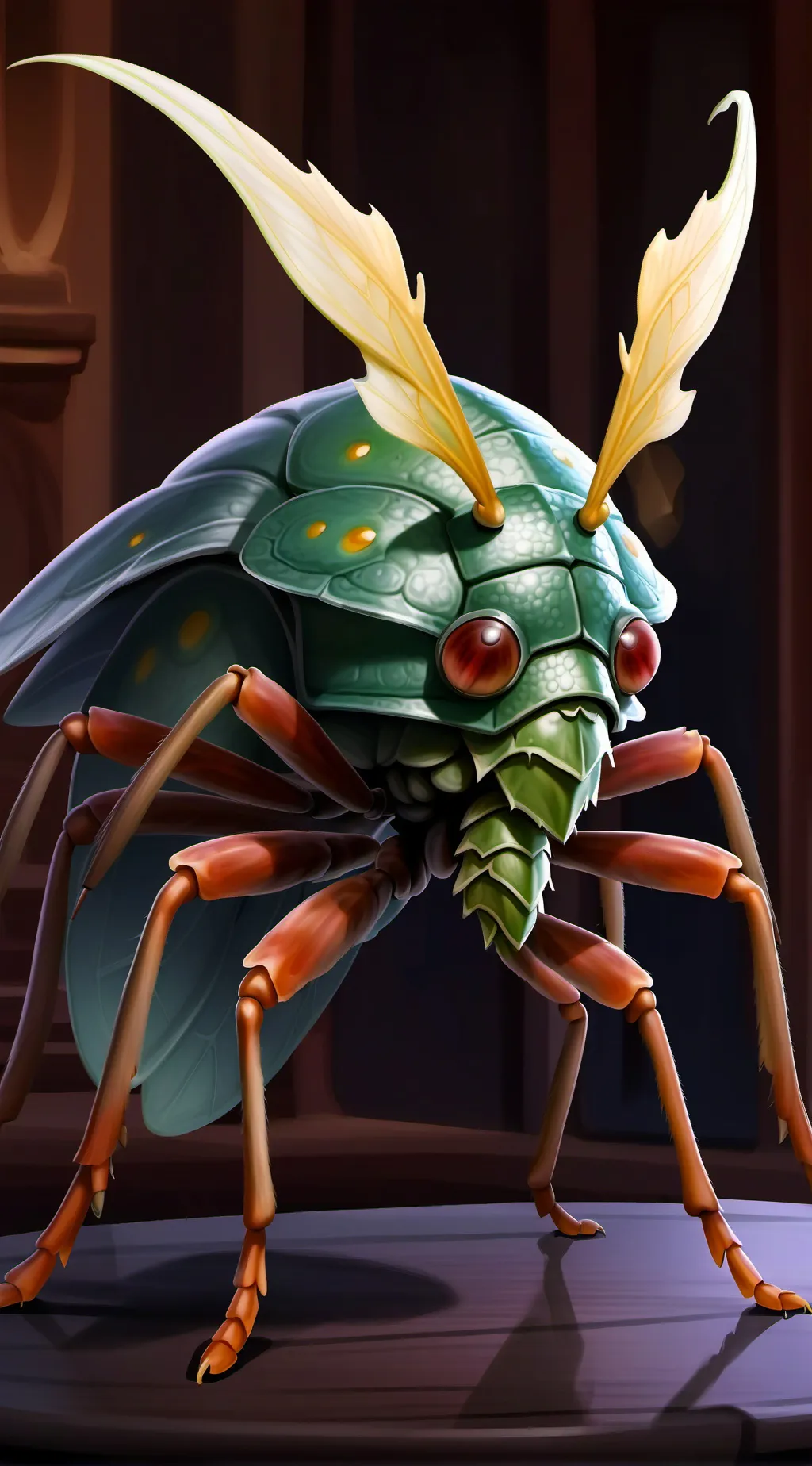 ai character: Stink bug  background