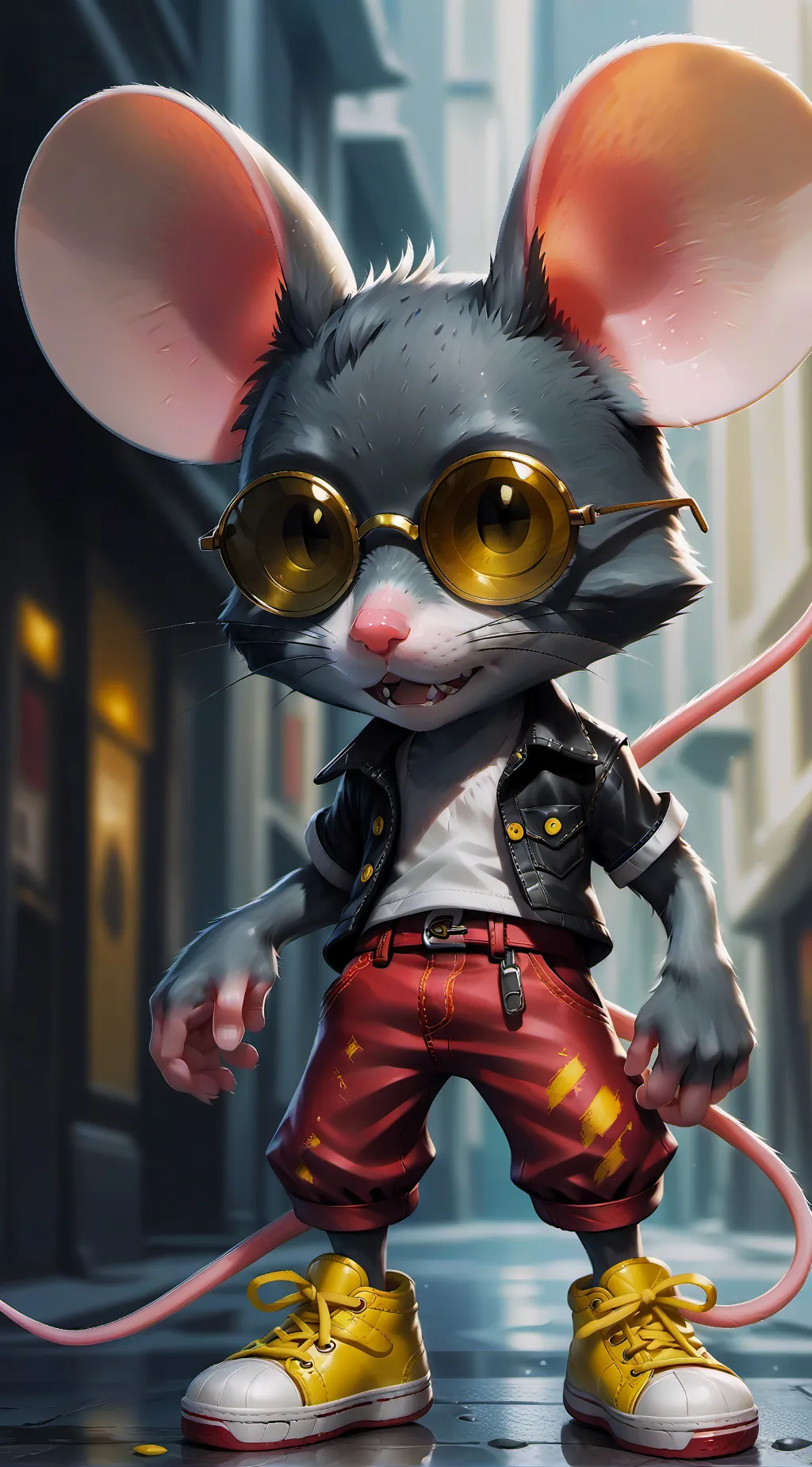 ai character: Mickey Mouse background