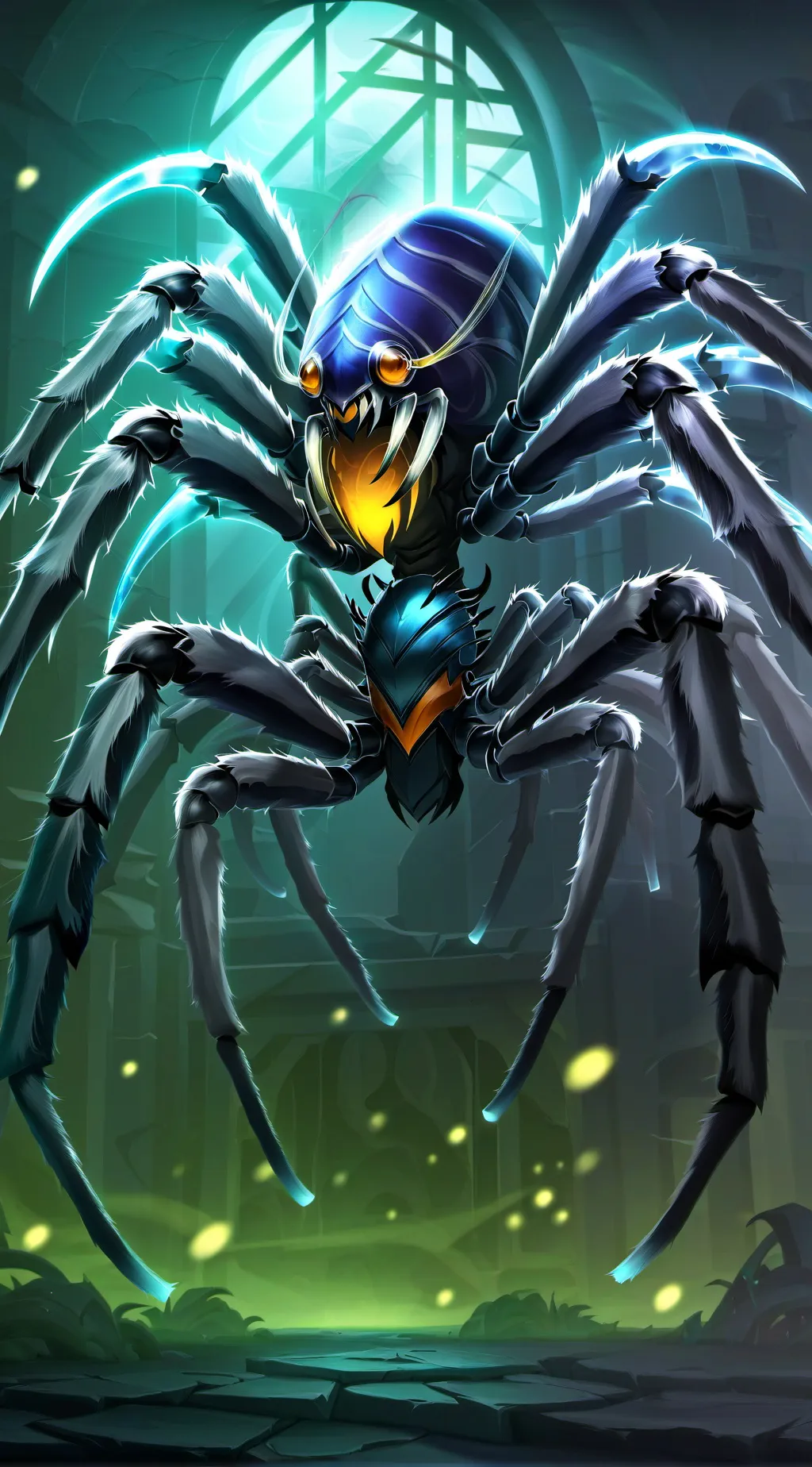 ai character: demon spider background