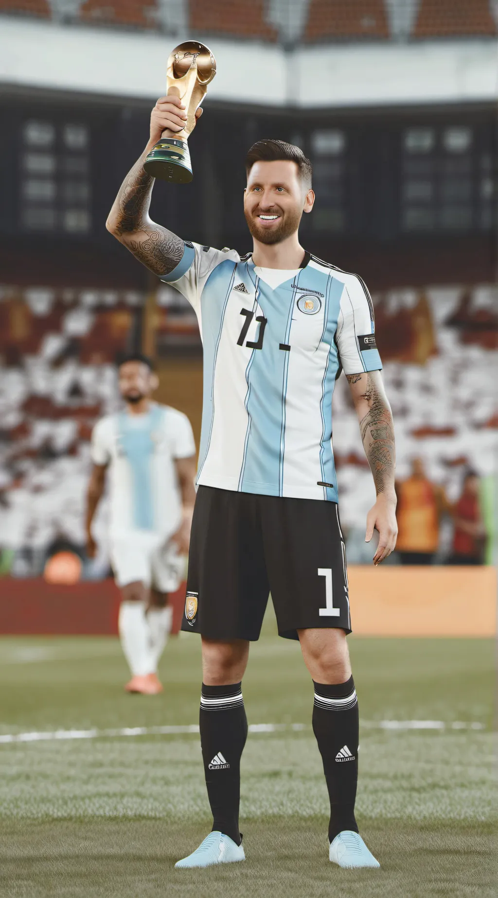 ai character: Lionel Messi background