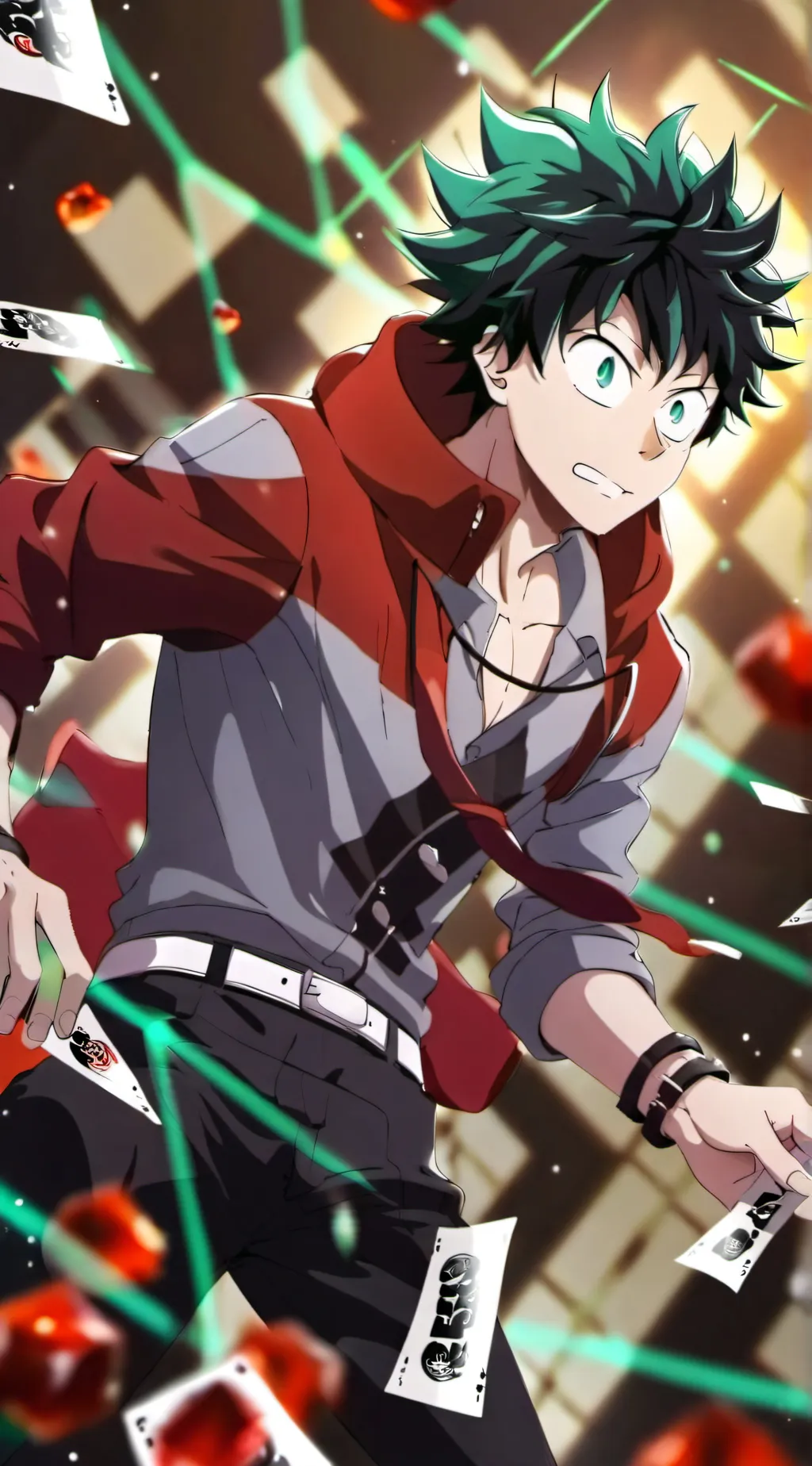 ai character: izuku midoriya  background