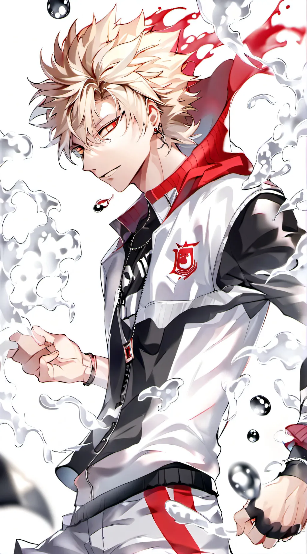 ai character: Katsuki Bakugou background