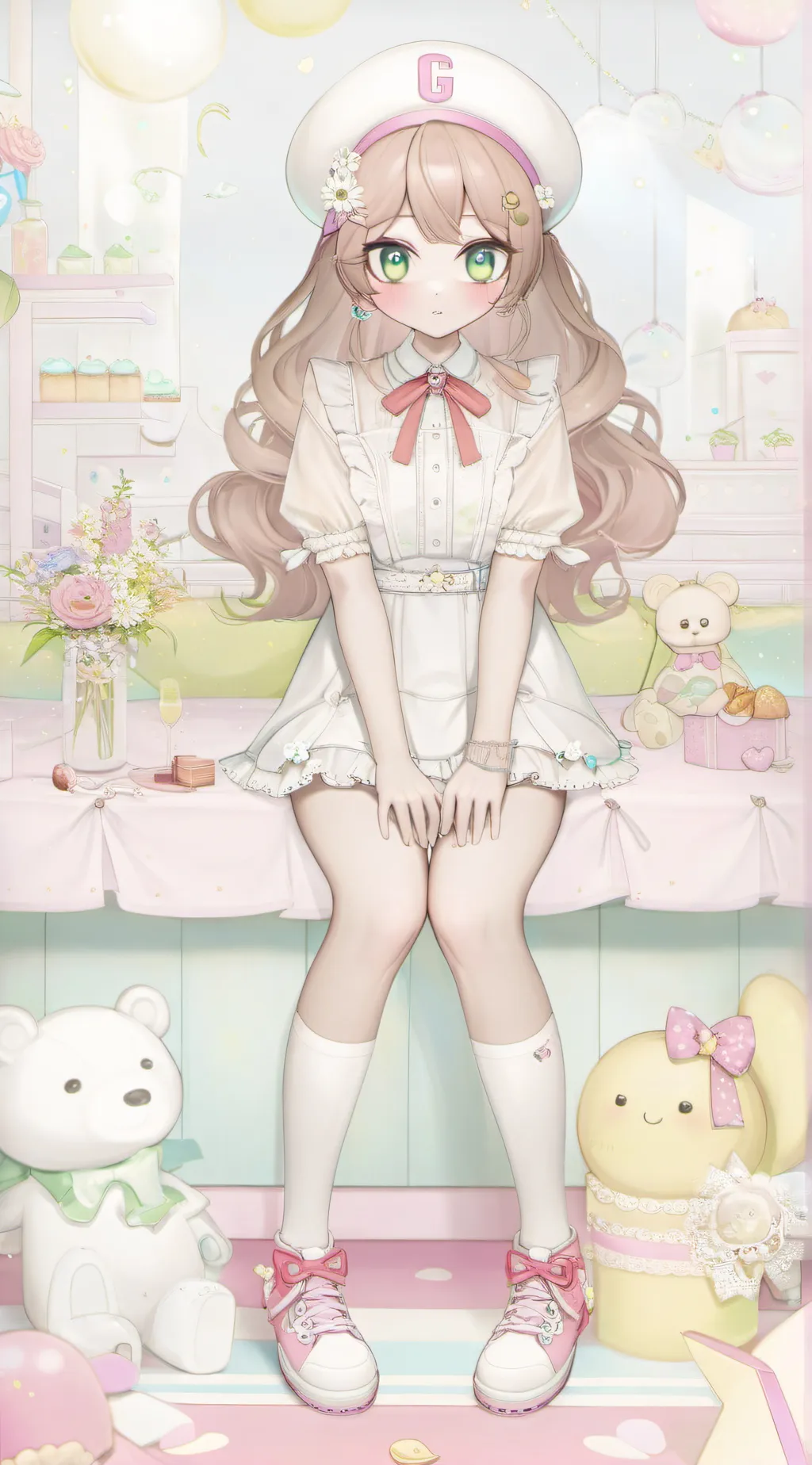 ai character: Blossem background