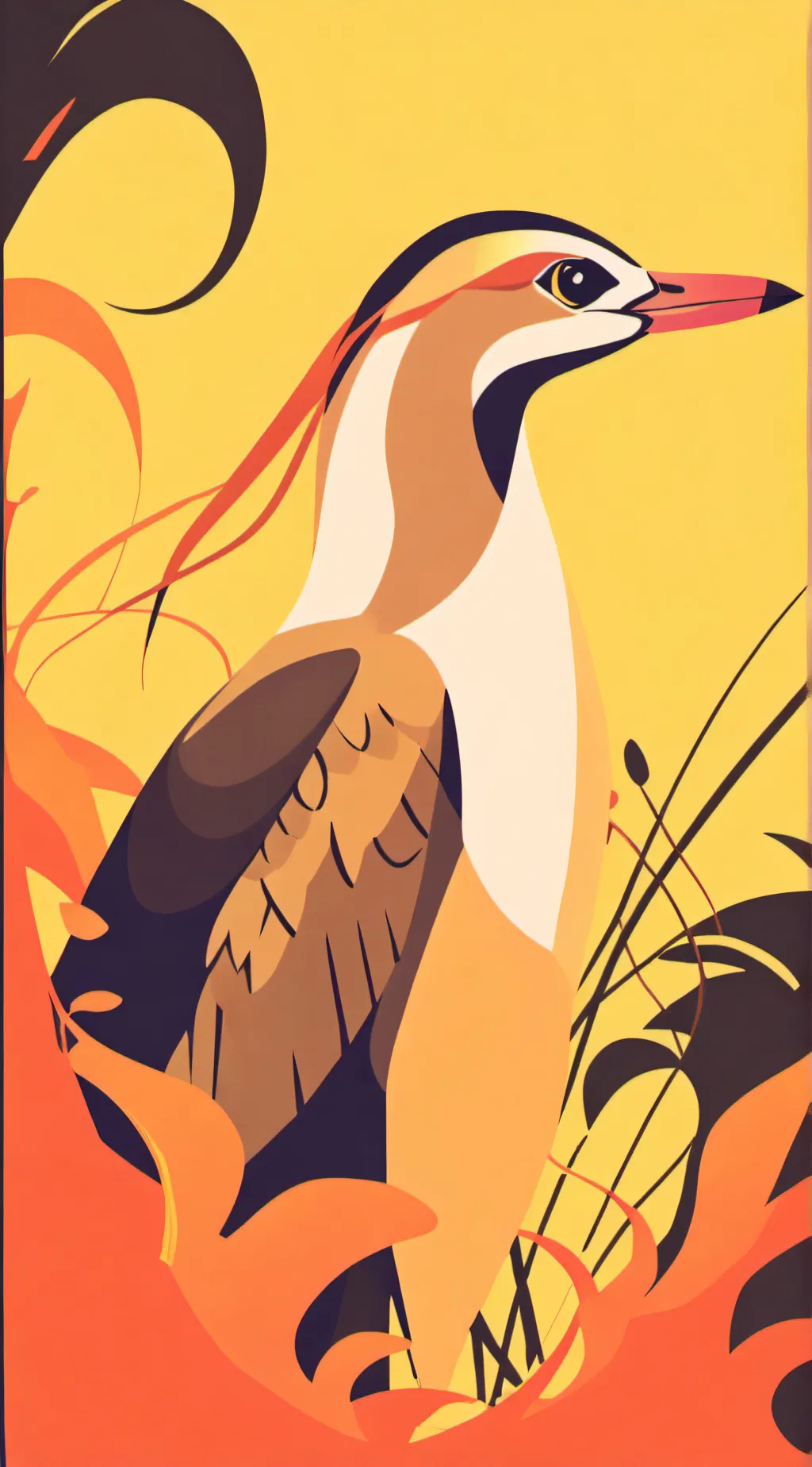 ai character: Vore crane background