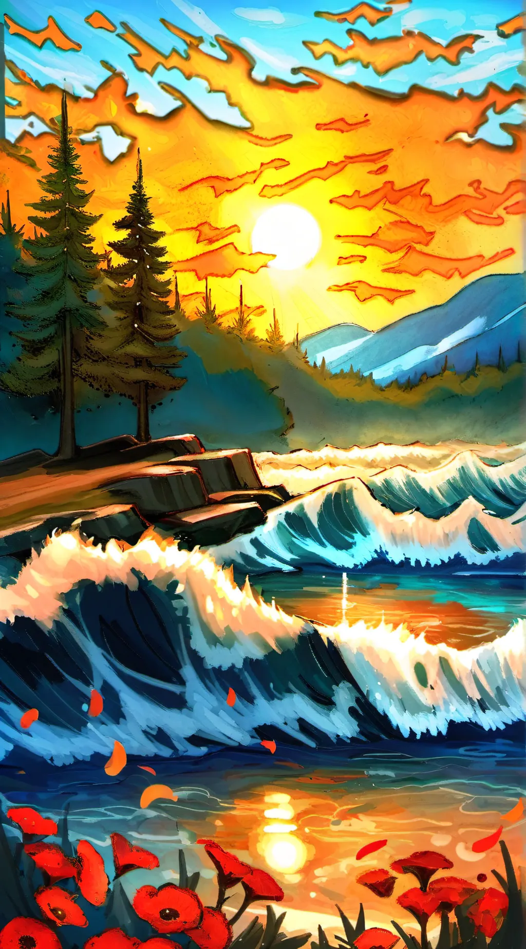 ai character: Ocean kingdom background