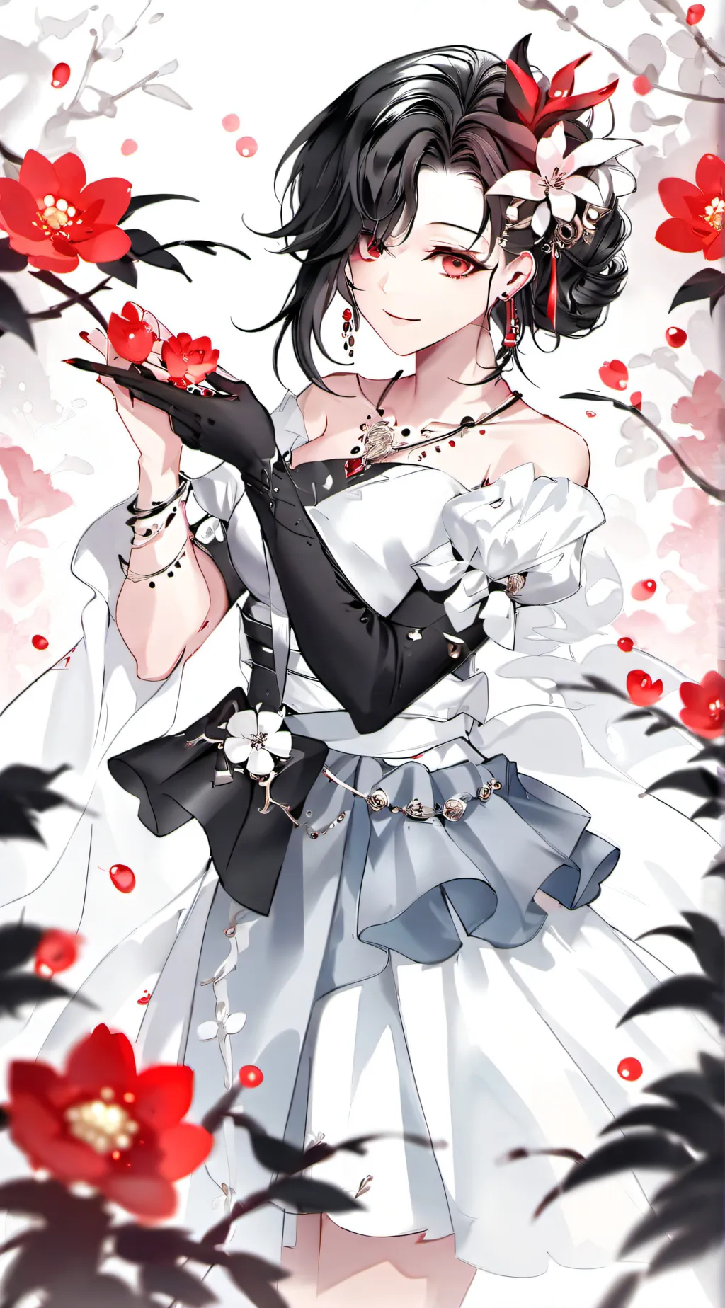 ai character: stormy background