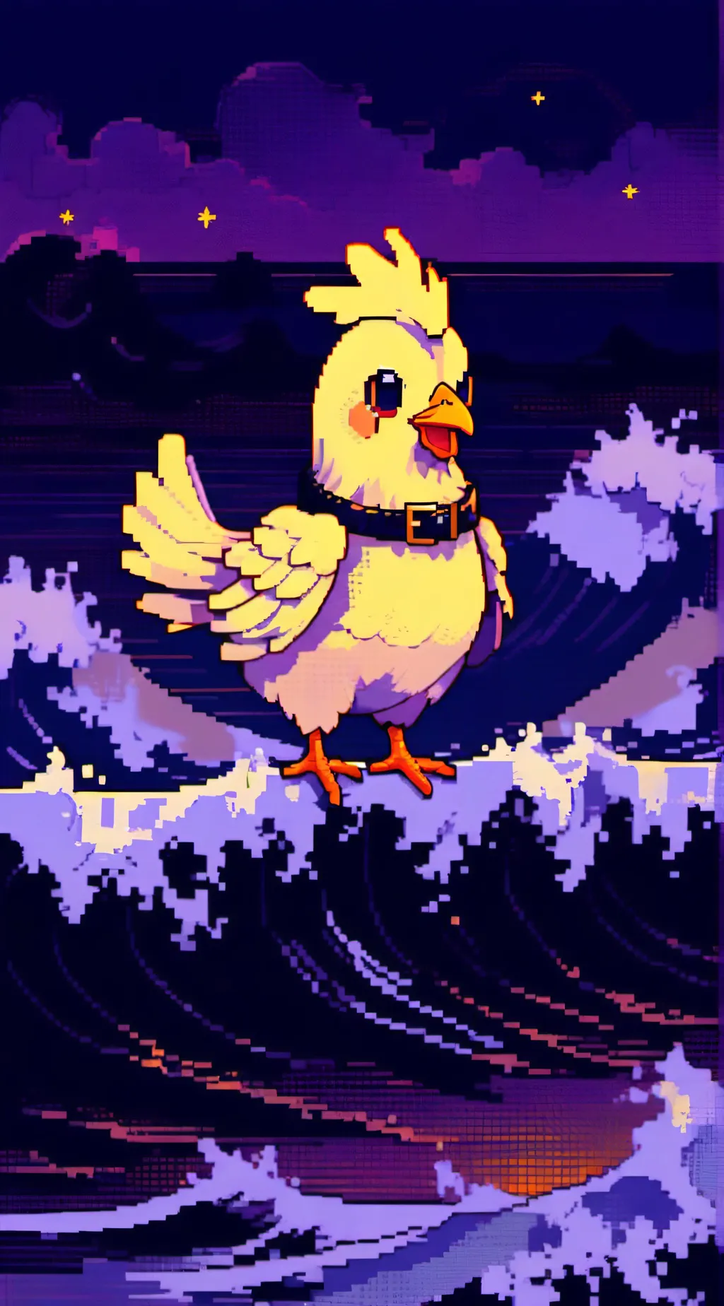 ai character: KickinChicken background