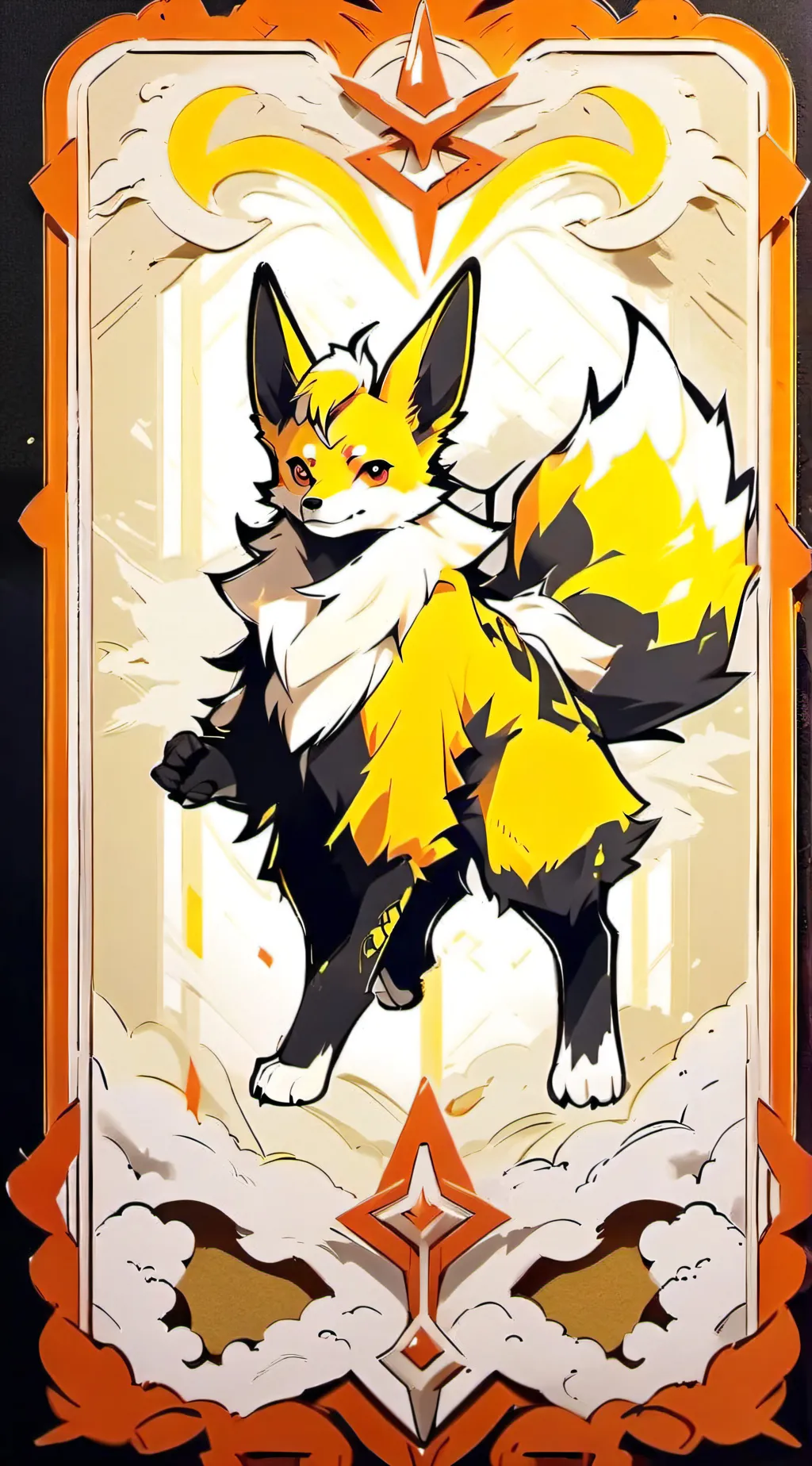 ai character: flareon! background
