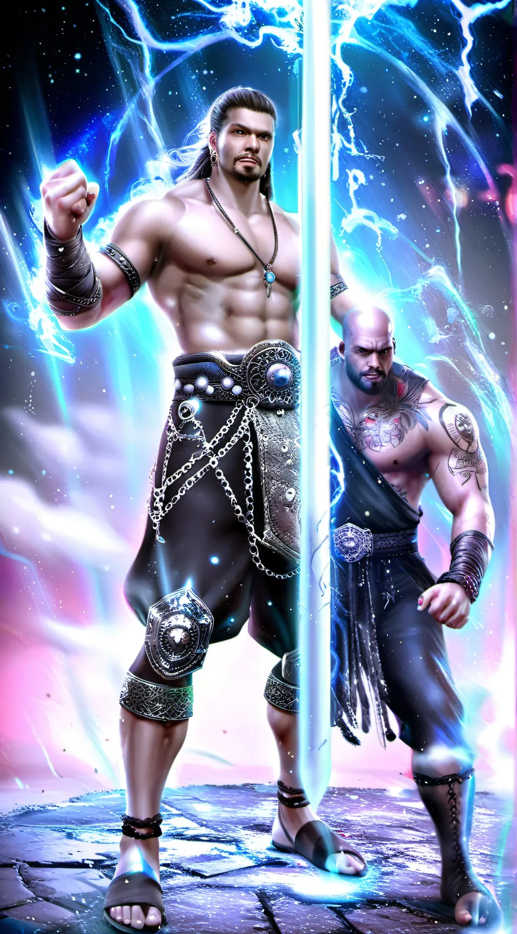 ai character: Strongest man  background