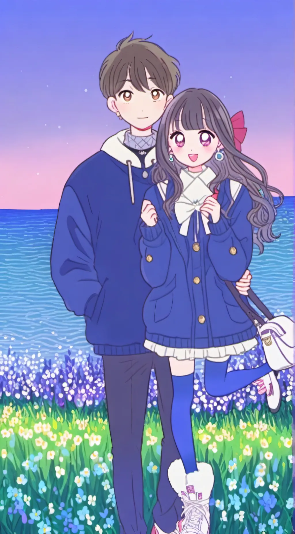 ai character: maddi and Ryan  background