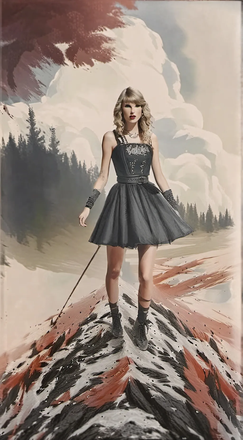 ai character: tylor swift  background