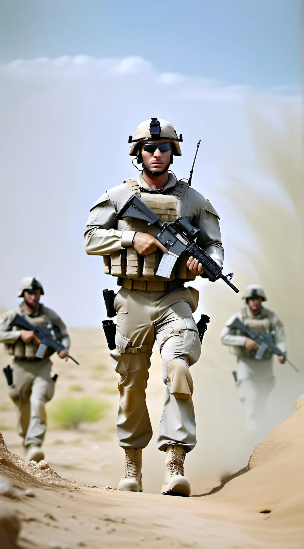 ai character: U.S marine v1 background