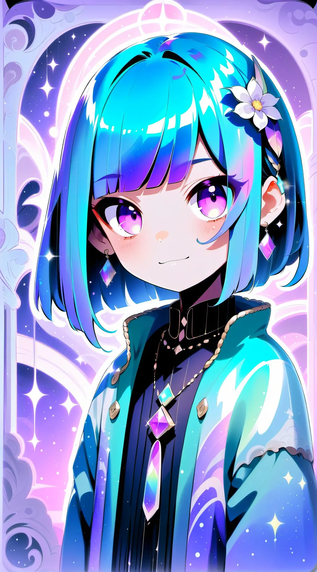 ai character: uzi x n background