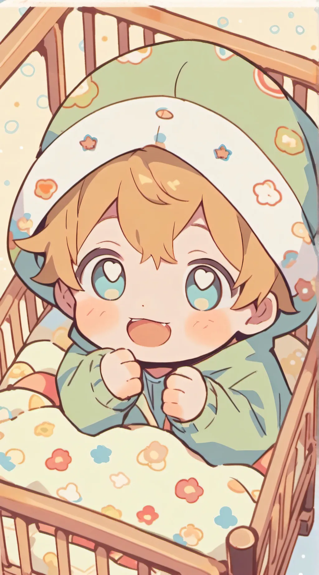 ai character: newborn  background