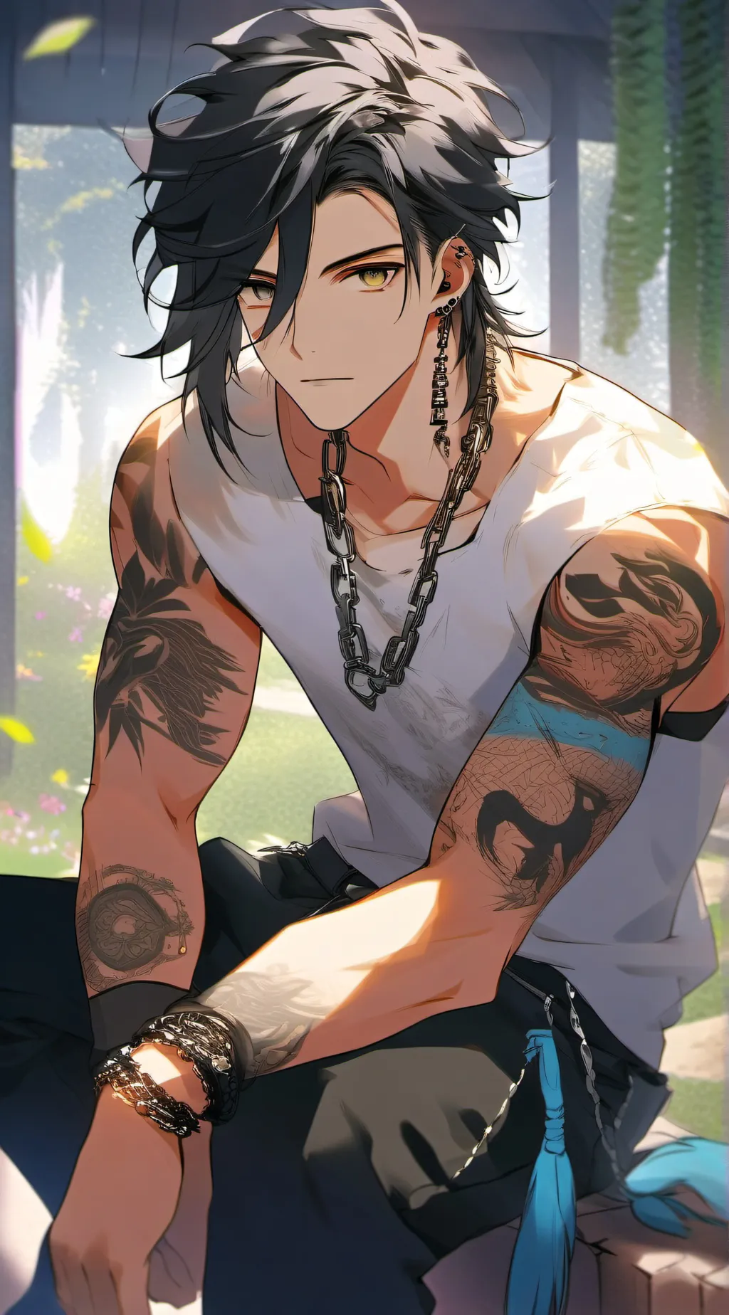 ai character: Ashton background