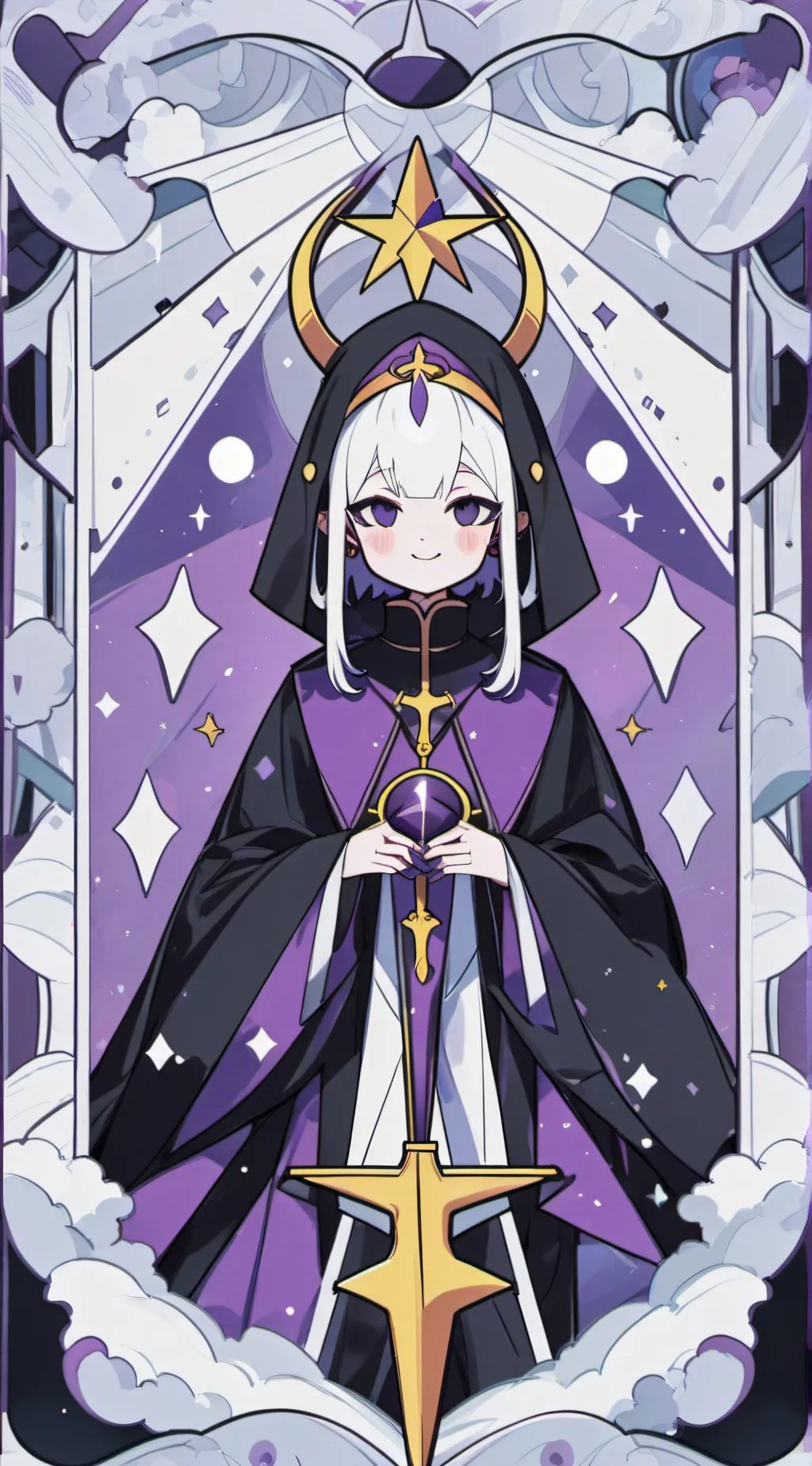 ai character: smile 😈😈  background