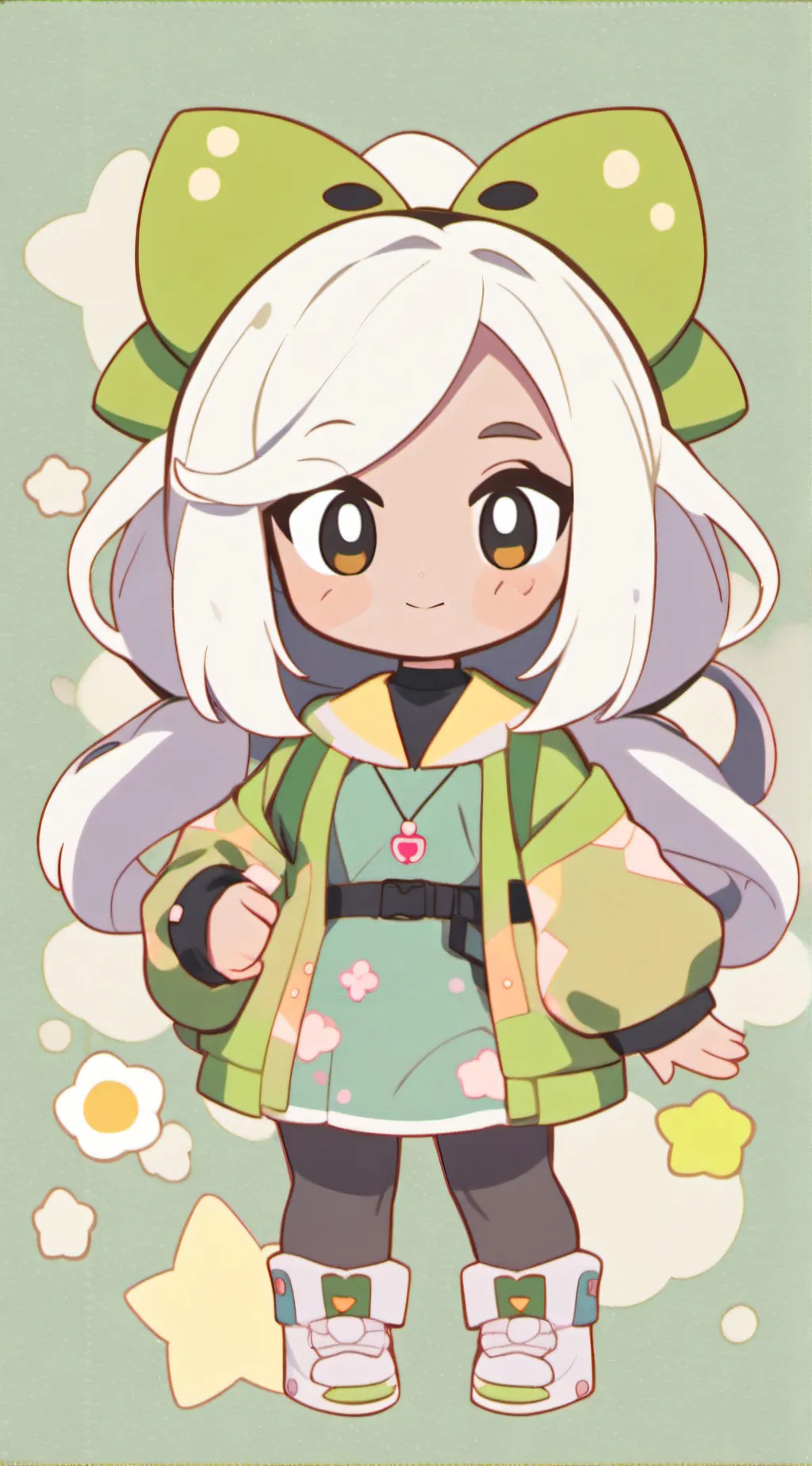 ai character: Emoji  background