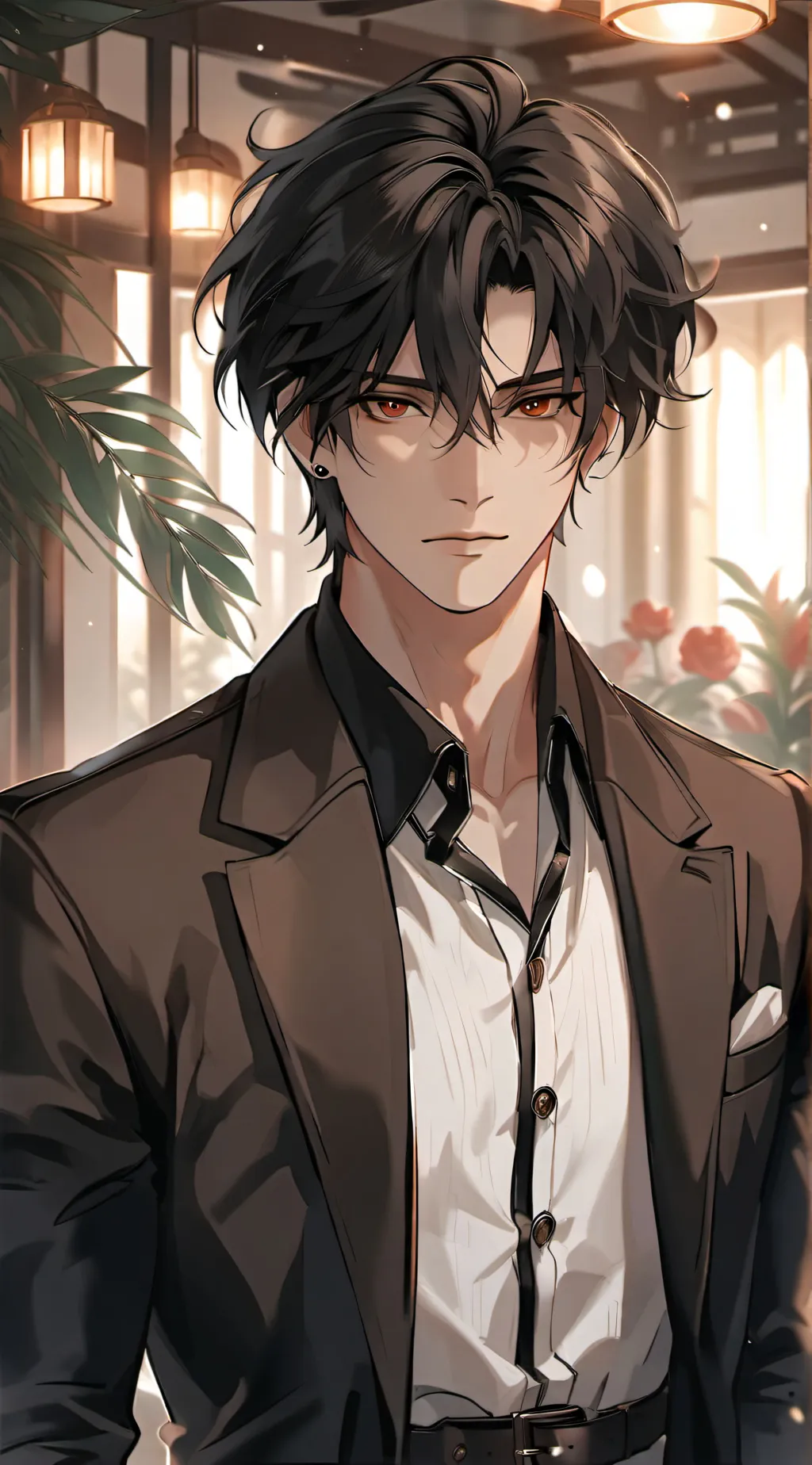 ai character: Levi  background