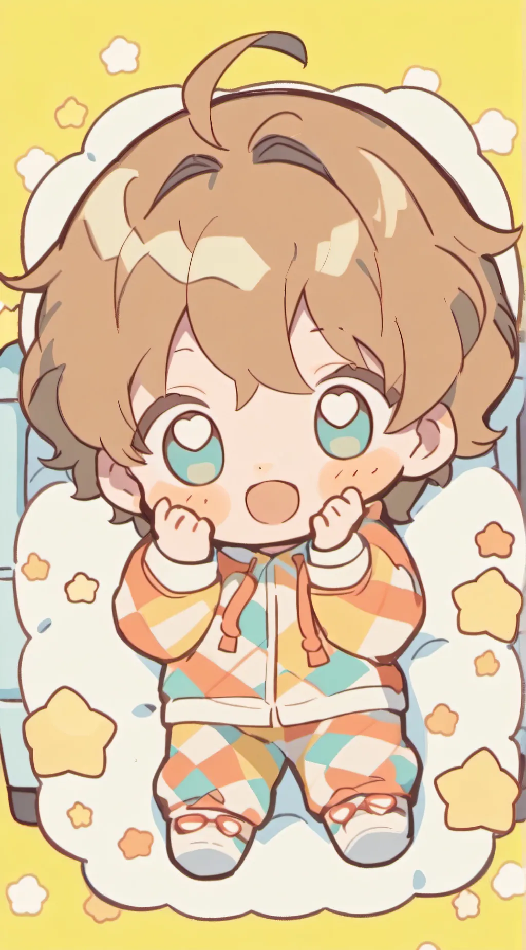 ai character: newborn  background