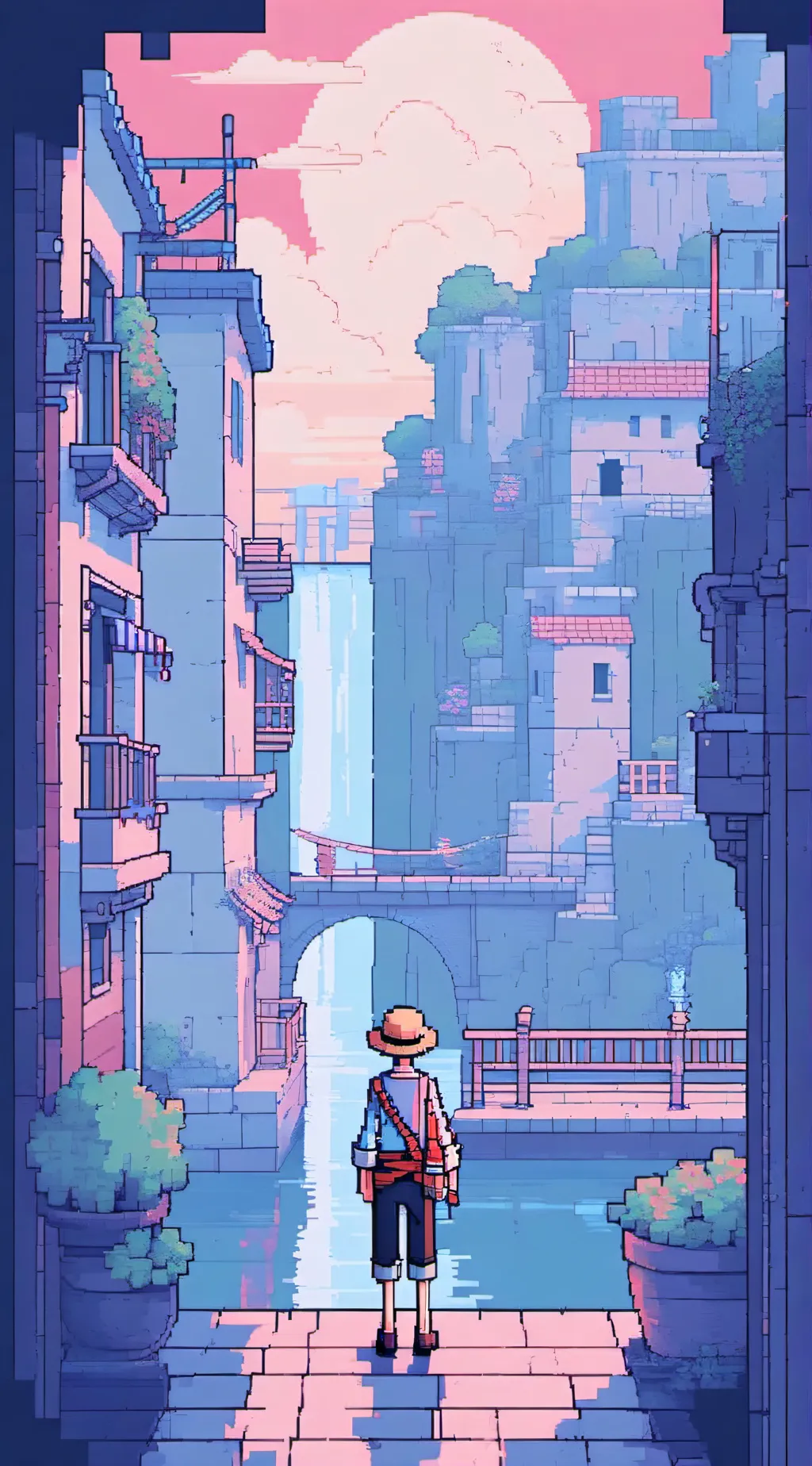 ai character: one piece  background