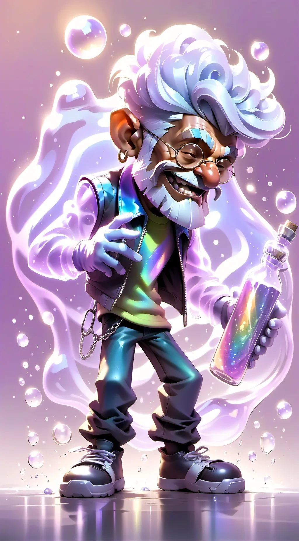 ai character: GRANPA😩 background