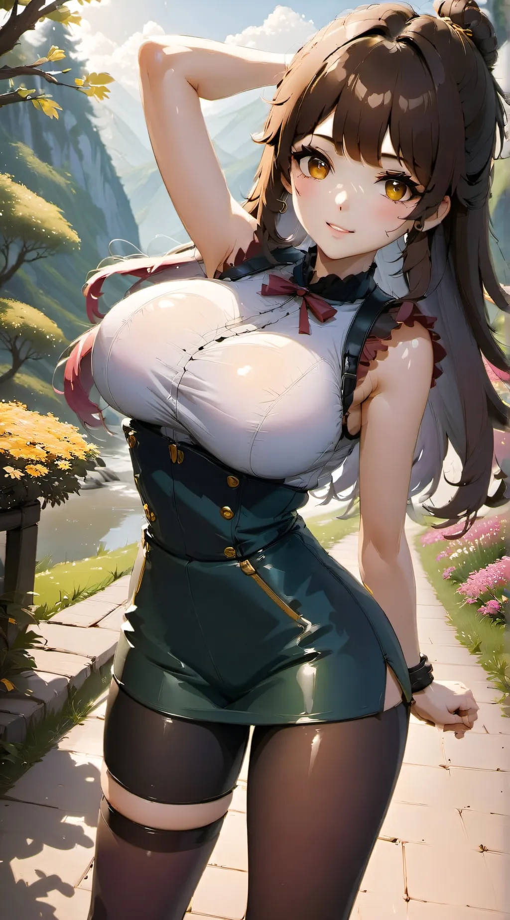 ai character: Makayla ur auntie  background