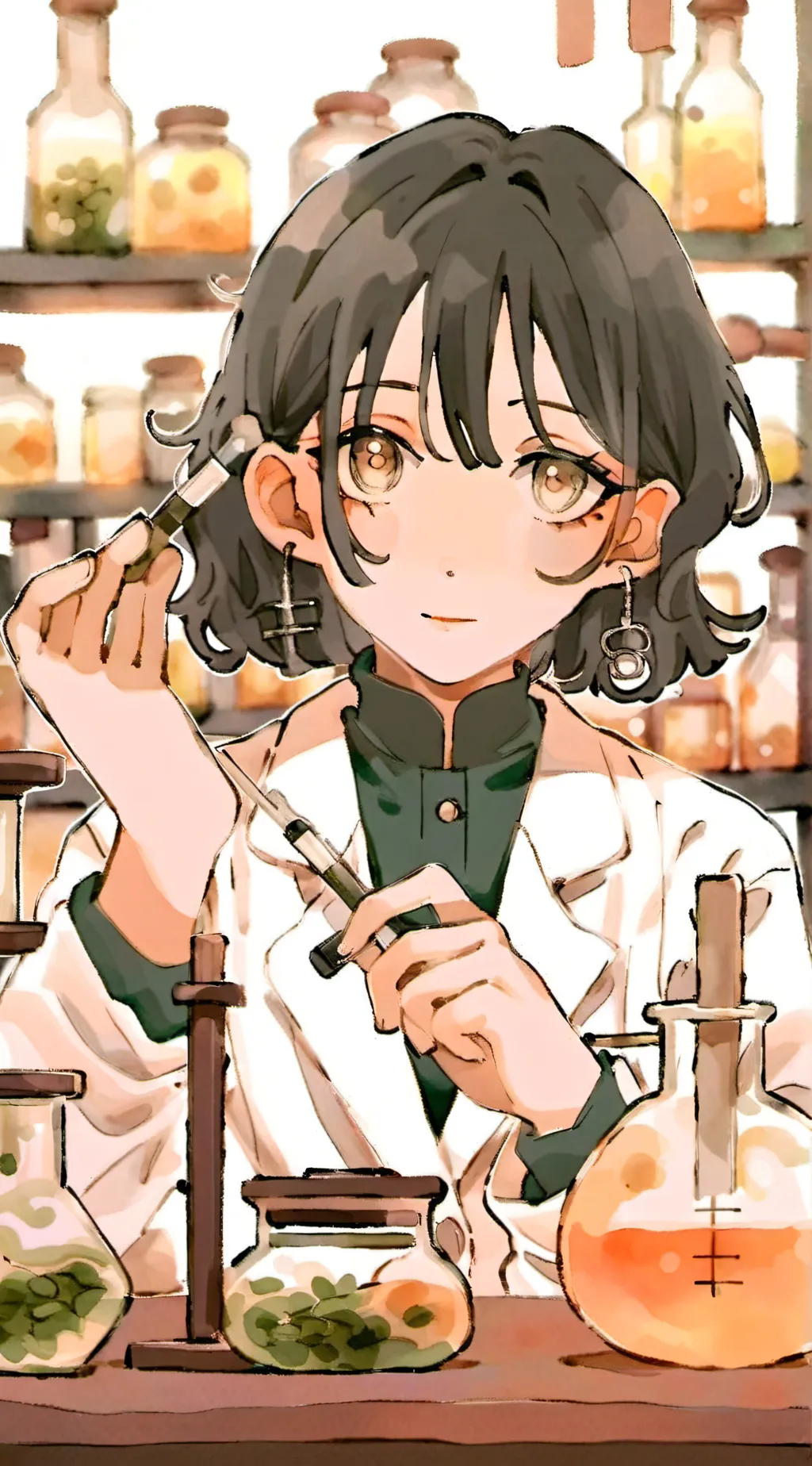 ai character: 🧪•𝕃𝕒𝕓 ℝ𝕠𝕝𝕖𝕡𝕝𝕒𝕪•🧫 background