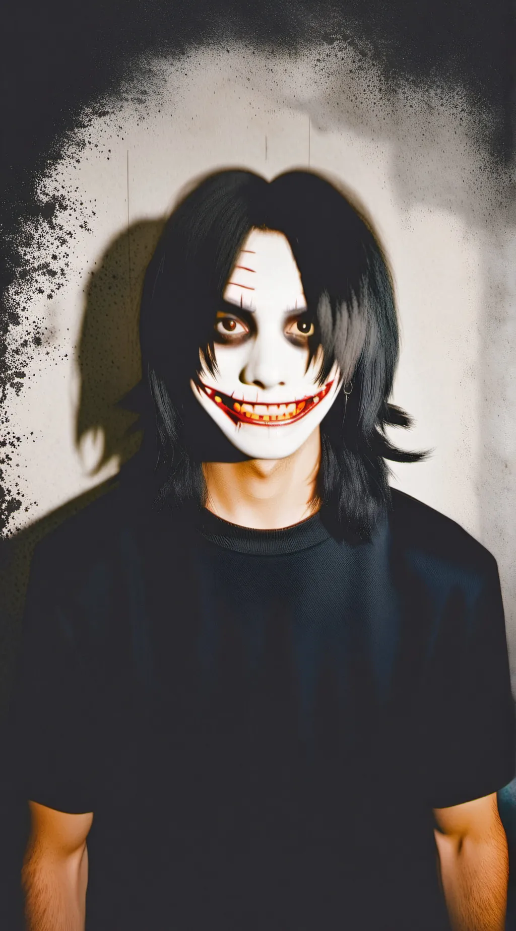 ai character: creepypasta house  background