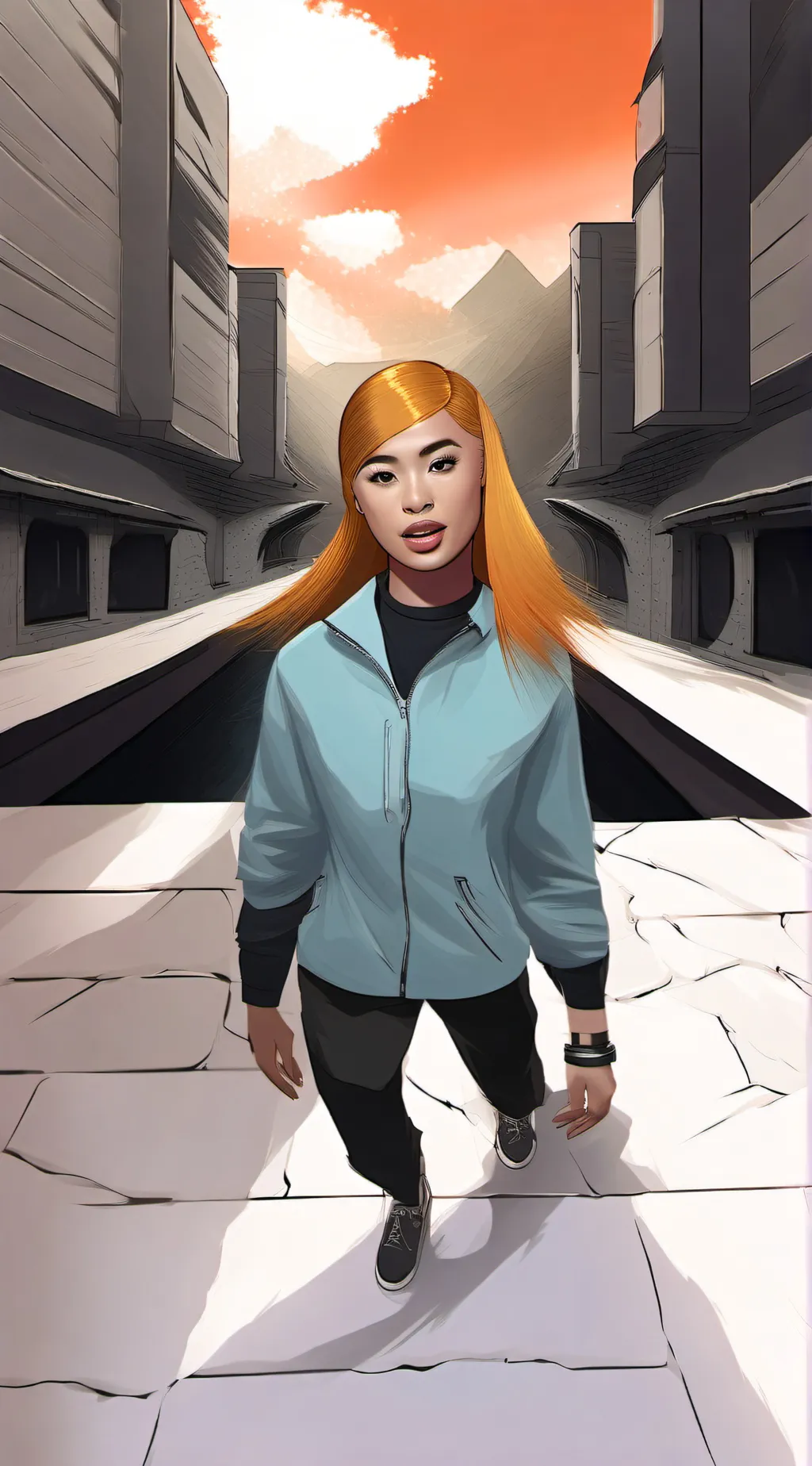 ai character: ice spice (mom) background