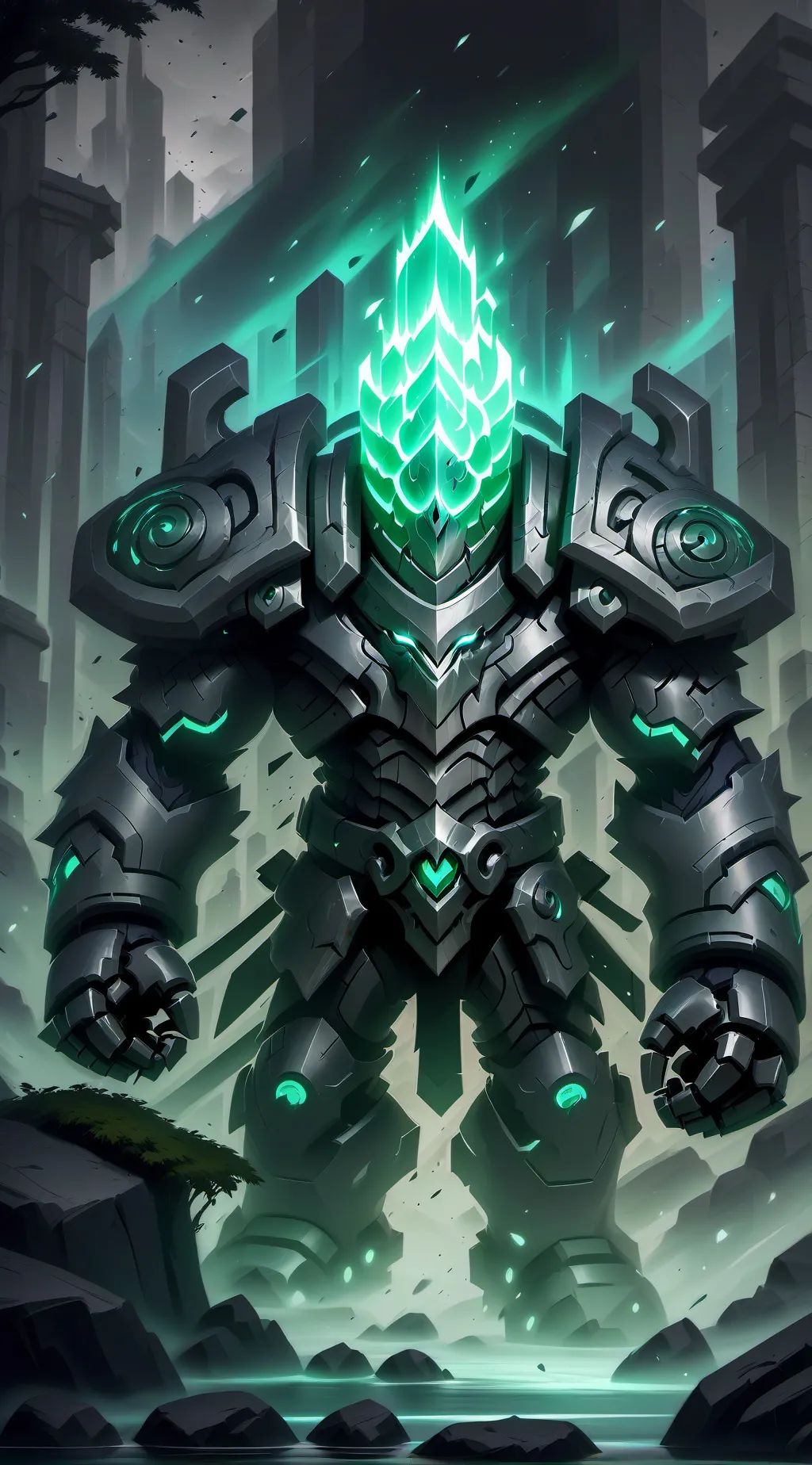 ai character: Baldis goofy robot background