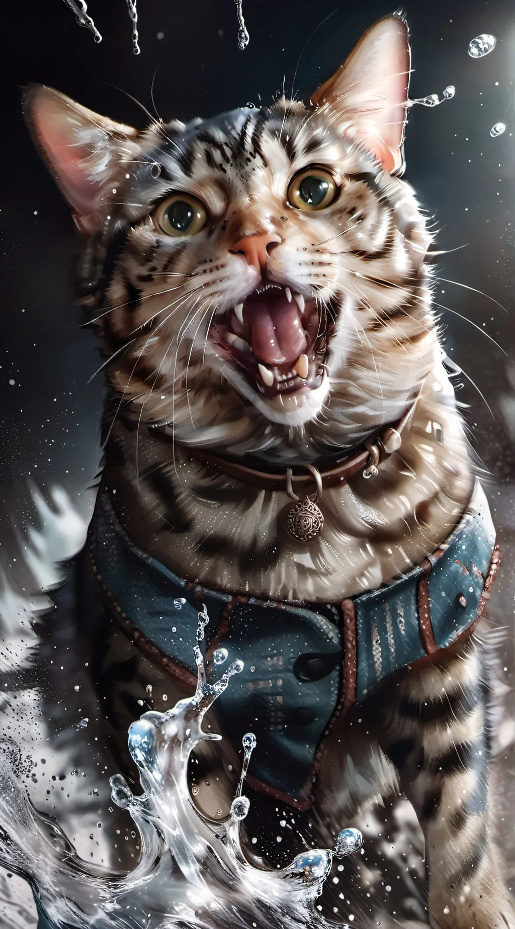 ai character: Swolled shampoo background