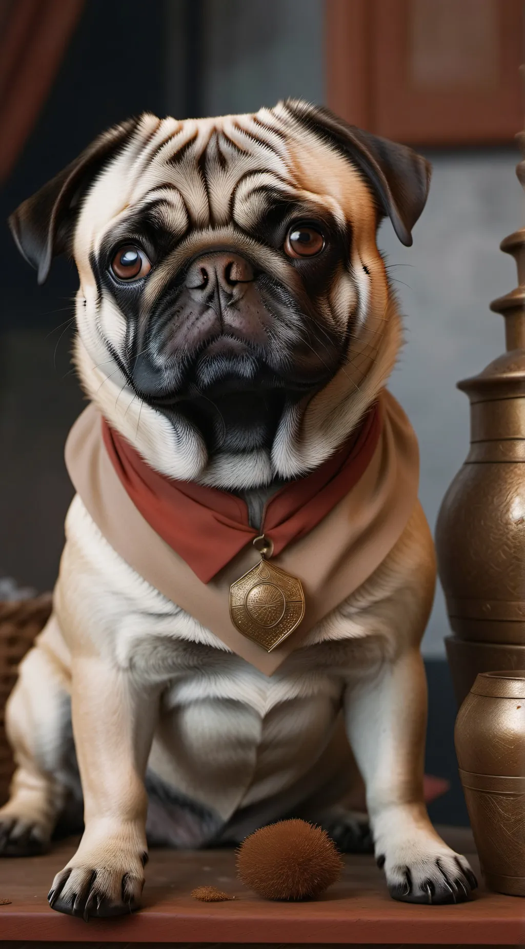 ai character: pug background