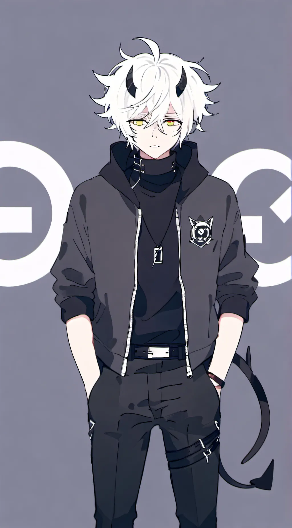 ai character: Y/n(my lil boi>.<) background