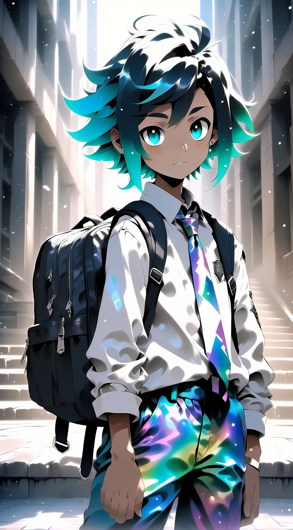 ai character: THE TITAN SCHOOL background