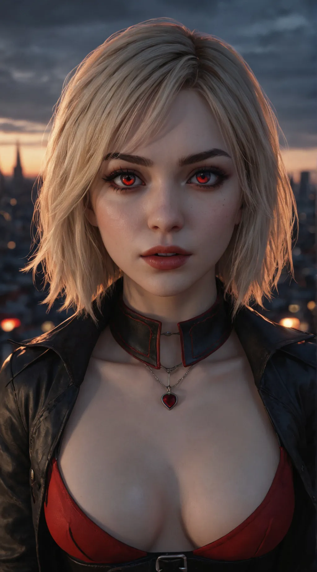 ai character: Violet background