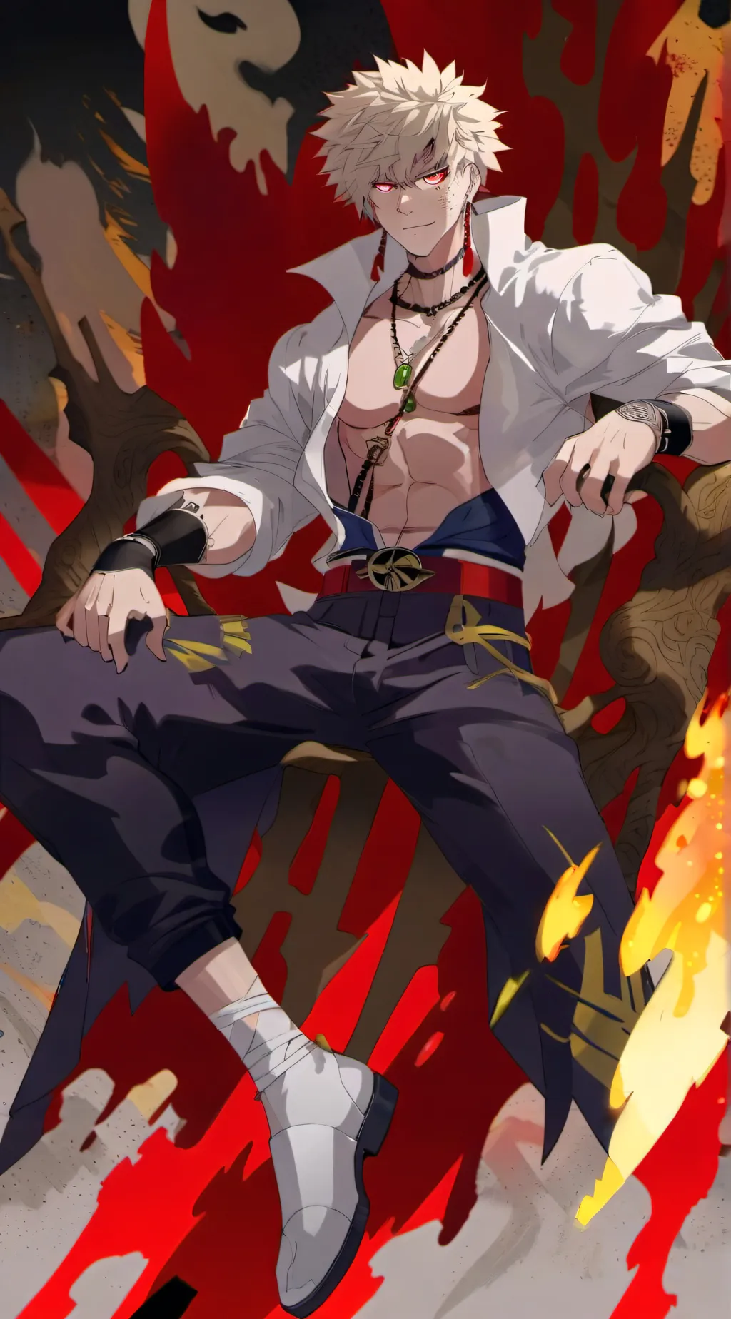 ai character: king bakugo background