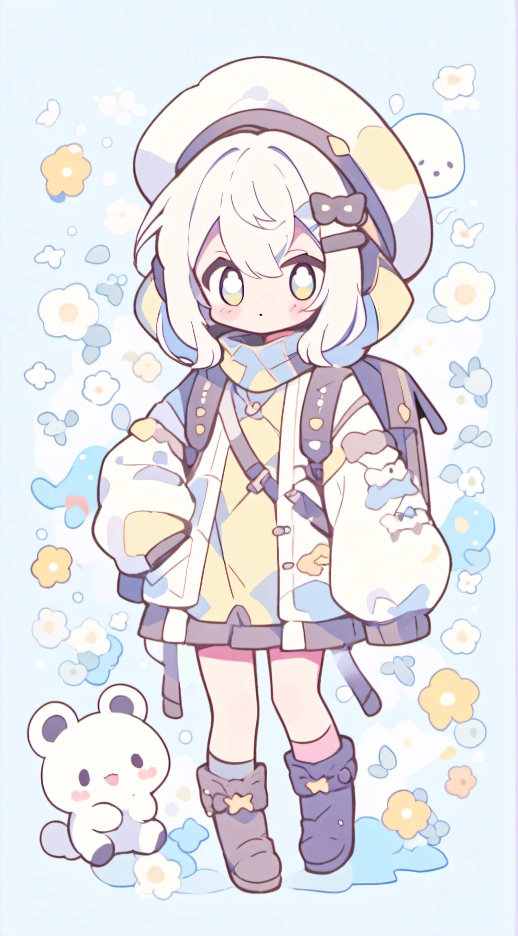 ai character: hazy  background