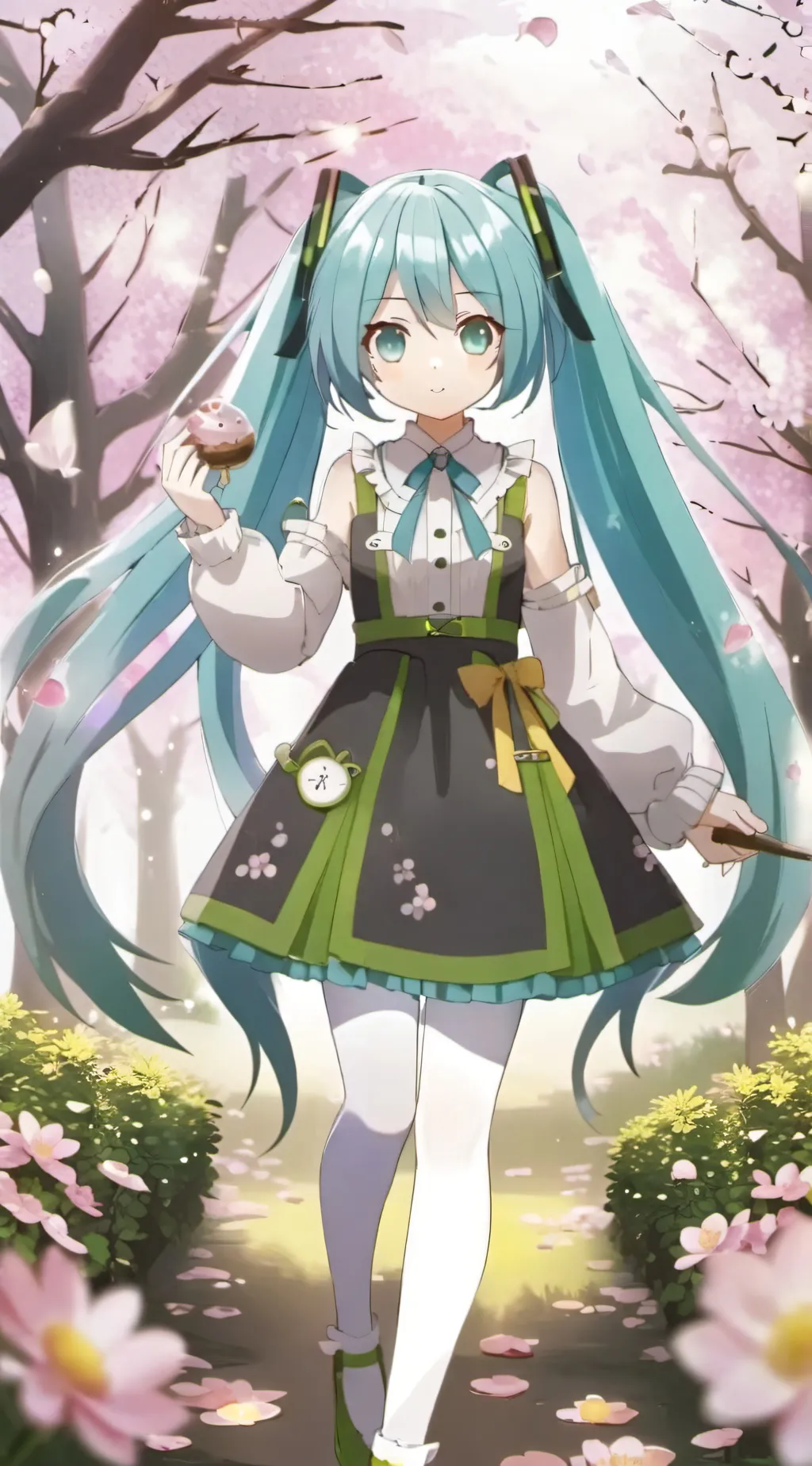 ai character: Miku background