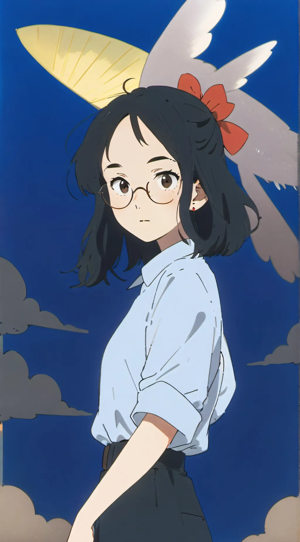 ai character: random girl background