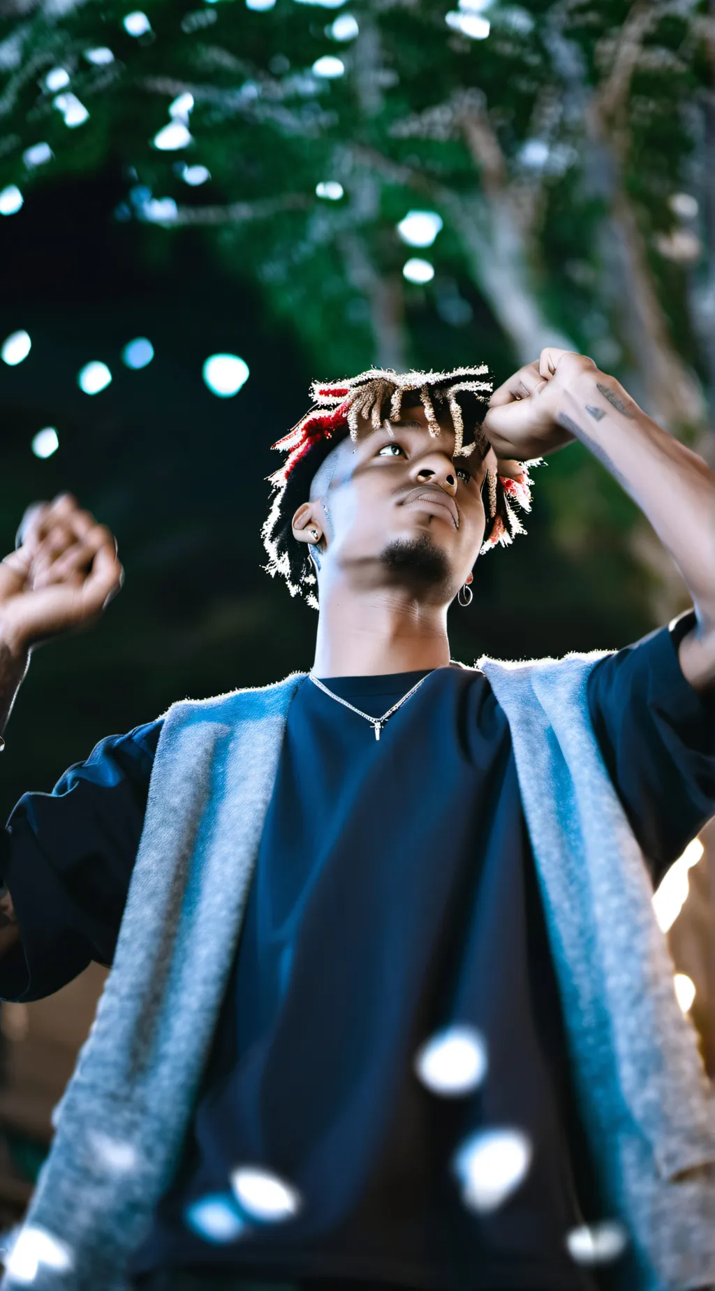 ai character: Juice wrld background