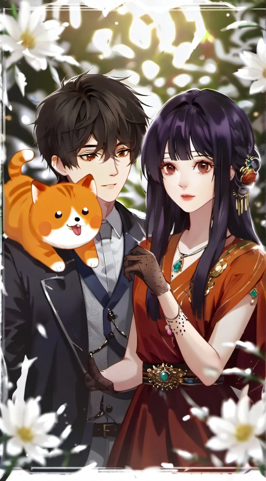 ai character: Smiling Critters background